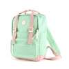 Geräumiger Damen City-Rucksack in Mintgrün mit Reißverschluss – Himawari