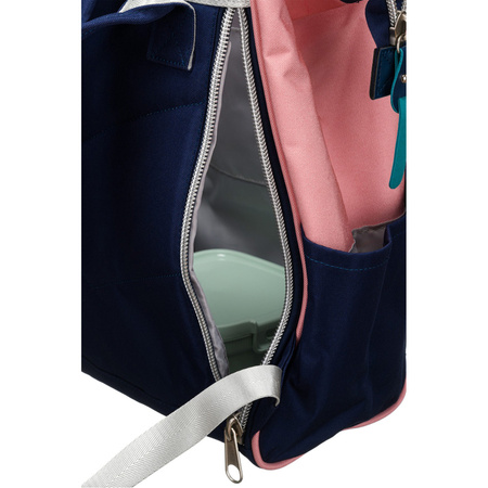 Zweifarbiger City-Rucksack mit Fach für mobile Geräte – Peterson