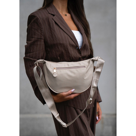 Damen-Umhängetasche in Beige aus Nylon – Peterson