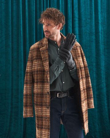 Gefütterte Herren Handschuhe aus Rindsleder – Rovicky