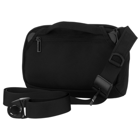 Sportliche Gürteltasche in Schwarz mit Reißverschluss, zweifach unterteilt – Peterson