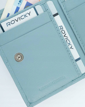 Damen Geldbörse hochformat aus echtem Leder – Rovicky