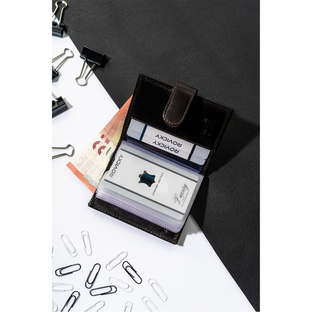 Klassisches Dokumentenetui mit Druckknopf – Rovicky