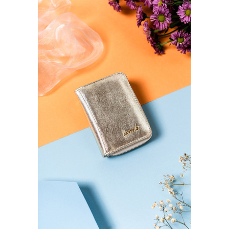 Kompakte Damen Geldbörse aus echtem Leder – Lorenti