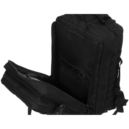 Großer, taktischer Militärrucksack aus Nylon in Schwarz – Peterson