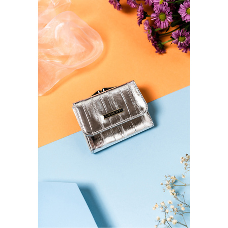 Elegantes Damen Portemonnaie mit Bügel- und Druckknopf – Lorenti