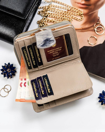 Vertikale Damen Geldbörse aus Leder – Peterson