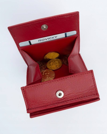 Kleiner praktischer Damen Geldbörse aus echtem Leder – Rovicky