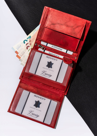 Große, vertikale Herren Geldbörse aus echtem Leder – Always Wild