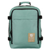 Türkiser Reiserucksack mit zwei Fächern, Koffergurt und USB-Anschluss – Peterson