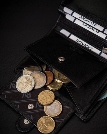 Herren Geldbörse aus Leder mit RFID-Schutz – Rovicky