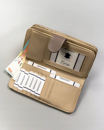 Geräumige große Damen Geldbörse aus Öko-Leder – 4U Cavaldi