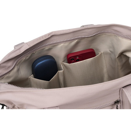 Große Damen Tasche aus Polyester in Lila mit Reißverschluss – Peterson