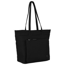 Stilvolle Damen Shopper aus Polyester in Schwarz mit bequemen Henkeln – Peterson