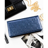 Damen-Geldbörse aus Kunstleder in Marineblau mit RFID-System - Peterson