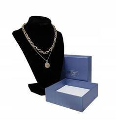 Vergoldete Halskette mit Münzanhänger – Lorenti