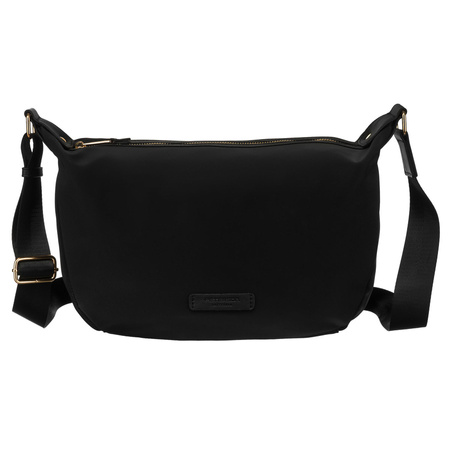 Schwarze, einteilige Umhängetasche mit verstellbarem Gurt – Peterson