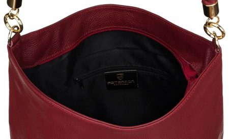 Damen Shopper Tasche aus Echtleder im Beutelstil – Peterson