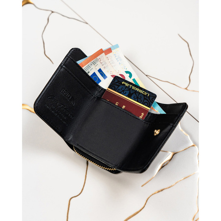 Damen Geldbörse mit Reißverschluss und RFID-Schutz – Peterson