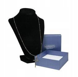 Lange, vergoldete Damen Halskette mit Kreuzanhänger – Lorenti