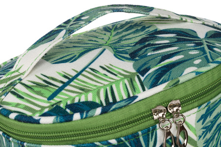 Leichter Kosmetikkoffer mit Monstera-Muster – Peterson