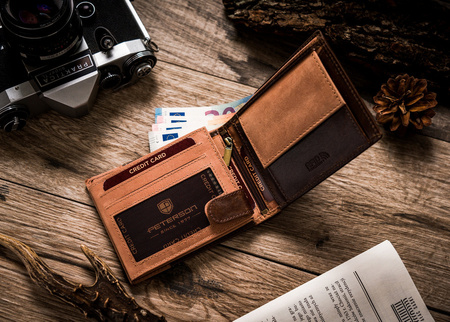 Zweifarbige Herren Geldbörse aus Leder – Peterson