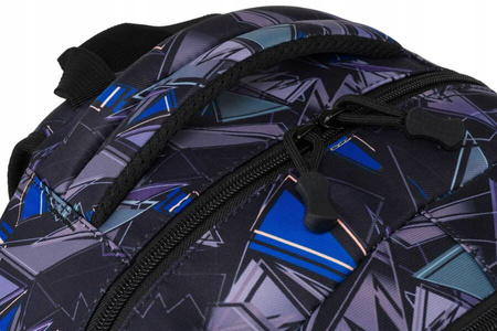 Großer, bunter Schulrucksack aus Polyester mit USB-Anschluss – Peterson