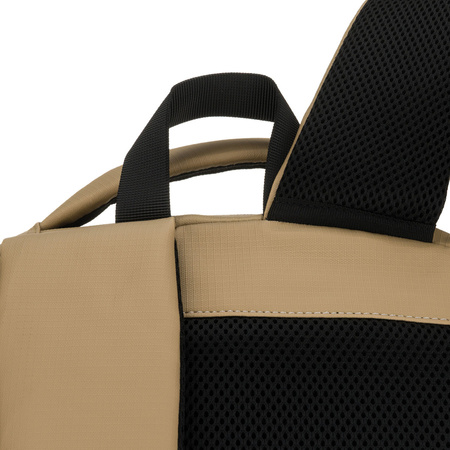 Großer Khaki-Reise-Rucksack mit Laptopfach, zweifach unterteilt – Peterson