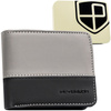 Schwarz-graue Herren Geldbörse im Querformat ohne äußeren Verschluss – Peterson