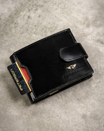 Geschenkset: Herren Geldbörse aus Leder, Etui und Schlüsselanhänger – Peterson