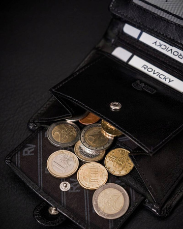 Herren Geldbörse aus Leder mit RFID-Schutz – Rovicky