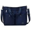 Geräumige Damen-Handtasche mit Laptopfach aus Polyester in Marineblau – Peterson