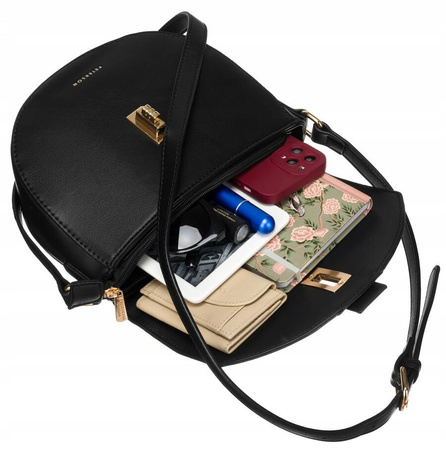 Halbmondförmige Damen Umhängetasche aus Öko-Leder – Peterson