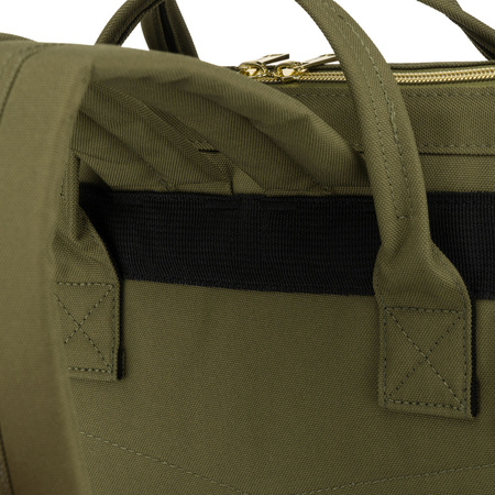 Grüner Damen-Rucksack aus Polyester mit Laptopfach, verstellbaren Schultergurten – Peterson