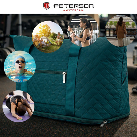 Trainings-Tasche aus grünem Polyester mit bequemen Griffen - Peterson