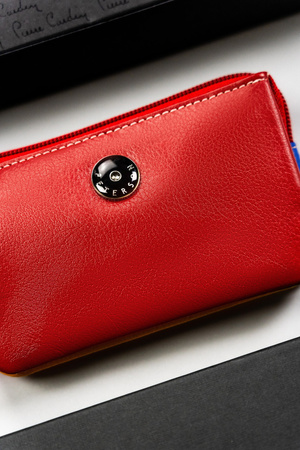 Damen Schlüsseletui aus Leder mit Reißverschluss-Münzfach – Peterson