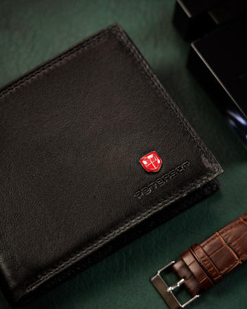 Faltbare Herren Geldbörse aus Echtleder – Peterson