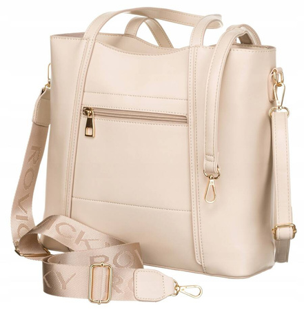 Geräumige 2-in-1 Damentasche aus Öko-Leder – Rovicky