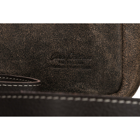 Herren Umhängetasche aus echtem Leder in Braun – Peterson