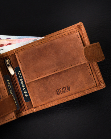 Horizontale Herren Geldbörse aus Echtleder mit RFID Protect – Peterson