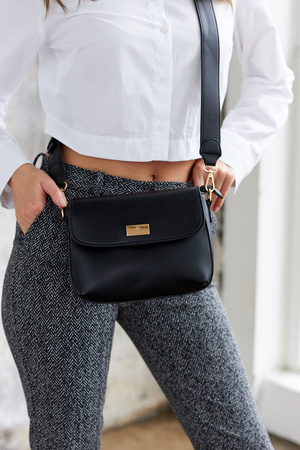 Klassische Damen-Umhängetasche aus Öko-Leder - Peterson