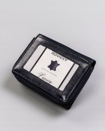Kompakte Damen Geldbörse aus Leder – Rovicky
