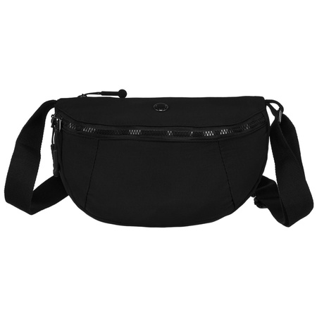 Geräumige Damen Gürteltasche aus Polyester in Schwarz – Peterson