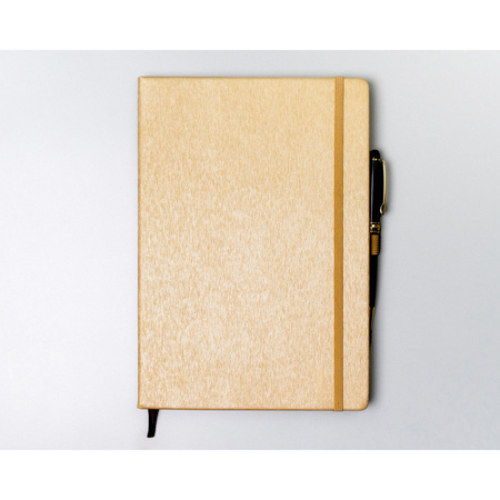 Beiger Notizblock im A5-Format, liniert – Peterson