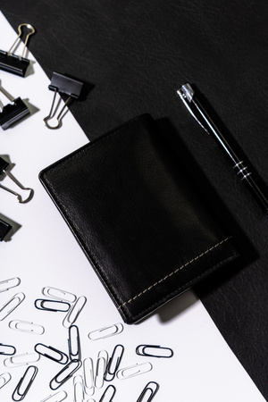 Herren Geldbörse Leder vertikal mit RFID-Schutz – Rovicky