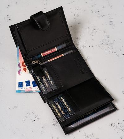 Kartenetui aus Leder mit RFID Protect – Peterson