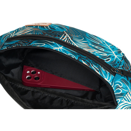 Damen Gürteltasche aus Polyester mit Pflanzenmuster – Rovicky