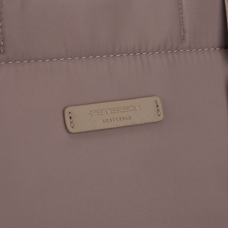 Damen-Shopper aus Nylon in Beige mit Magnetverschluss - Peterson