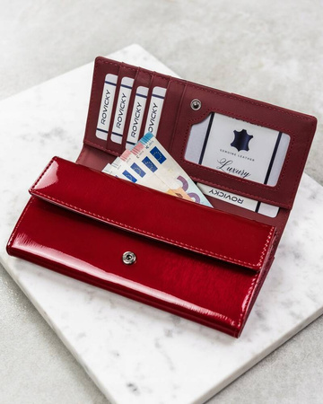 Elegante Damen Geldbörse aus Leder mit Druckverschluss – 4U Cavaldi