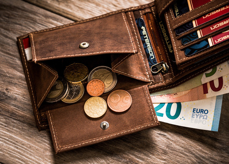 Herren Geldbörse aus Leder mit patriotischem Motiv – Peterson